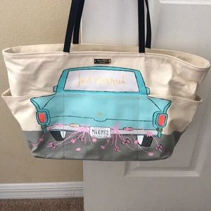 Kate Spade Just Married Karmen canvas tote